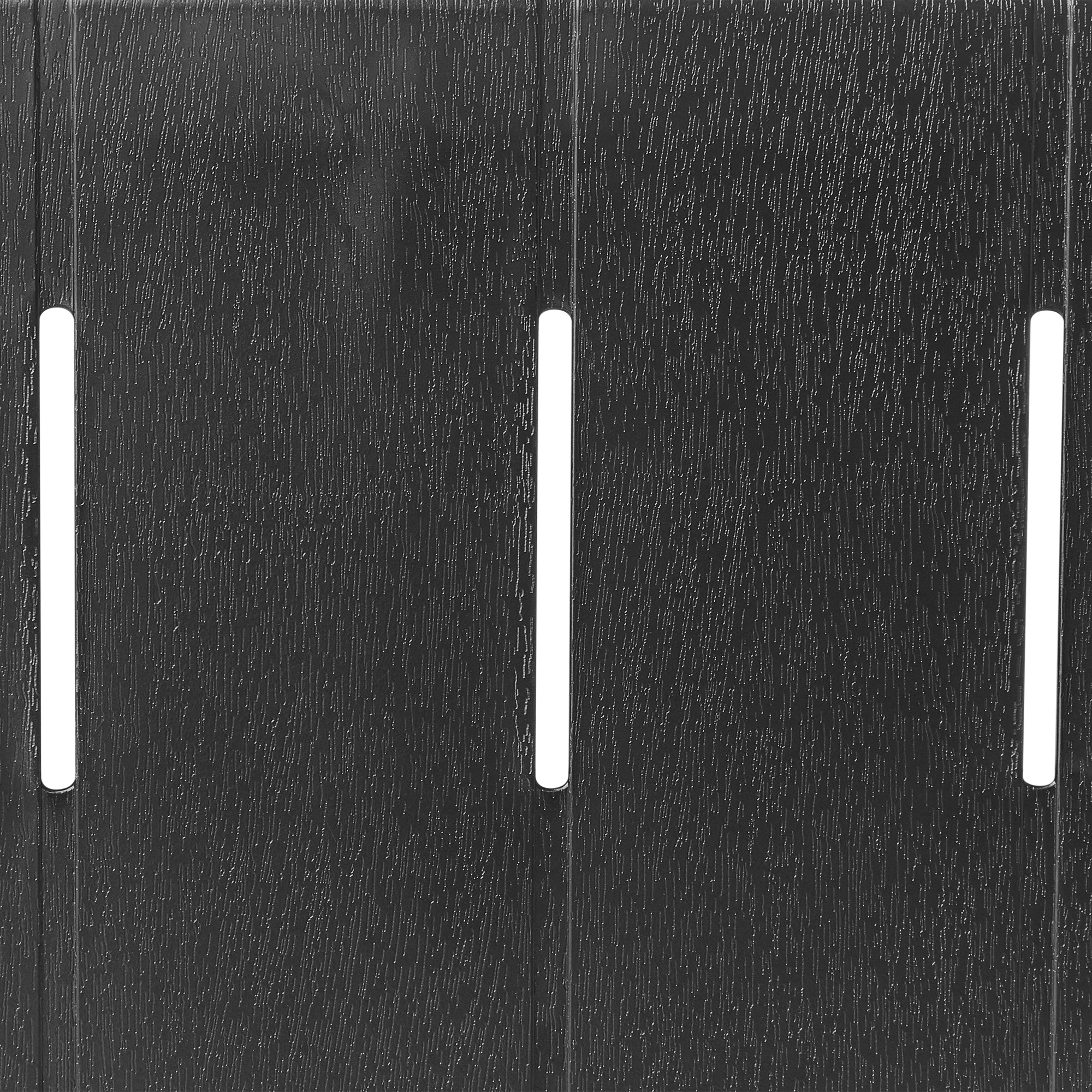 Tavolo da pranzo da giardino Telaio sintetico nero 4 posti resistente alle intemperie Patio esterno