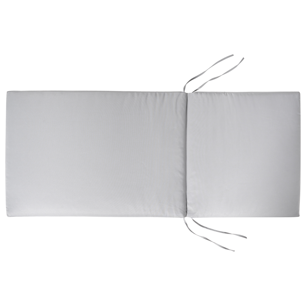 Set di 2 cuscini per sedie da giardino Cuscino per schienale in poliestere grigio chiaro Design moderno Cuscino per esterni