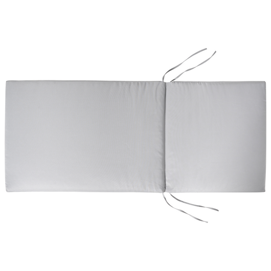 Set di 2 cuscini per sedie da giardino Cuscino per schienale in poliestere grigio chiaro Design moderno Cuscino per esterni