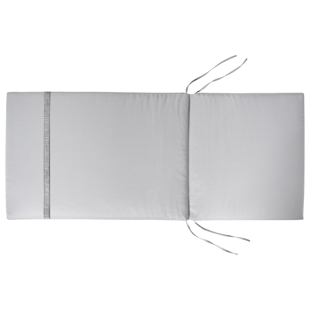 Set di 2 cuscini per sedie da giardino Cuscino per schienale in poliestere grigio chiaro Design moderno Cuscino per esterni