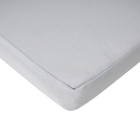 Set di 2 cuscini per sedie da giardino Cuscino per schienale in poliestere grigio chiaro Design moderno Cuscino per esterni