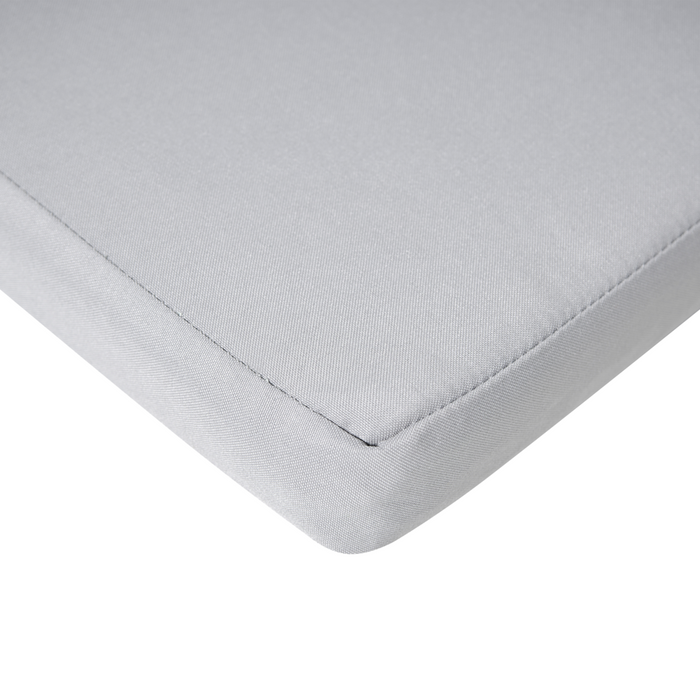 Set di 2 cuscini per sedie da giardino Cuscino per schienale in poliestere grigio chiaro Design moderno Cuscino per esterni