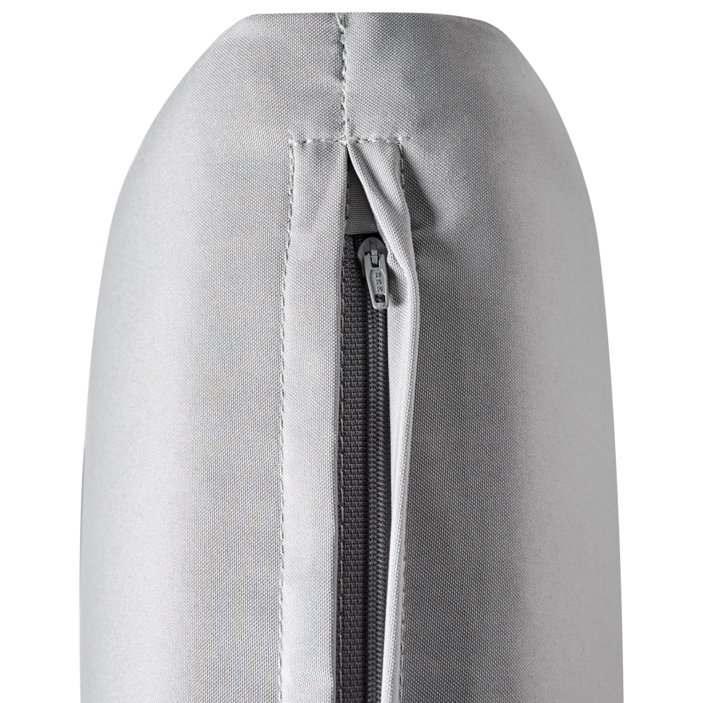 Set di 2 cuscini per sedie da giardino Cuscino per schienale in poliestere grigio chiaro Design moderno Cuscino per esterni