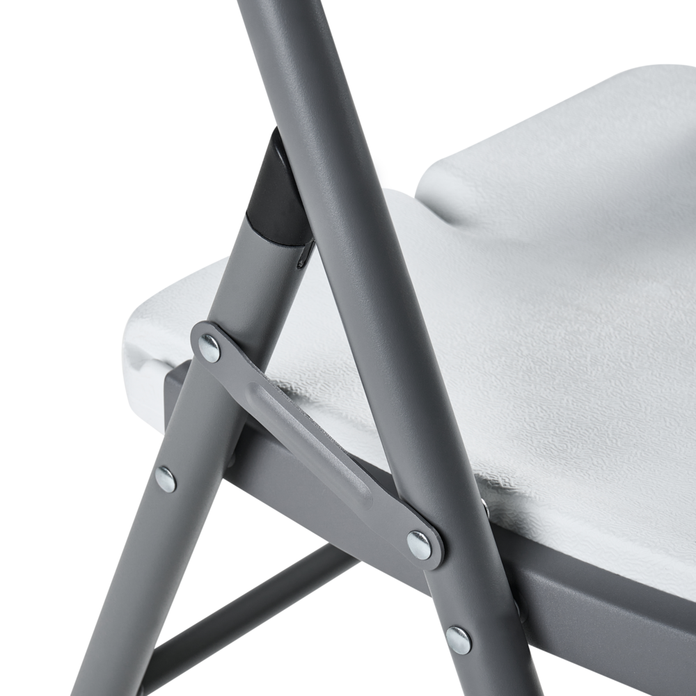 Set di 2 sedie da giardino in materiale sintetico bianco per esterni senza braccioli Stile moderno