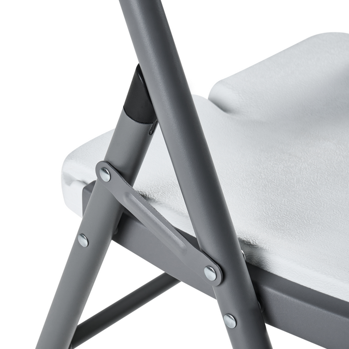 Set di 2 sedie da giardino in materiale sintetico bianco per esterni senza braccioli Stile moderno