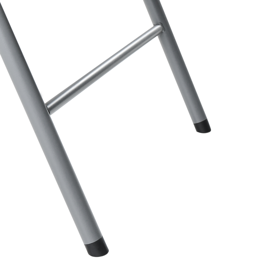 Set di 2 sedie da giardino in materiale sintetico bianco per esterni senza braccioli Stile moderno