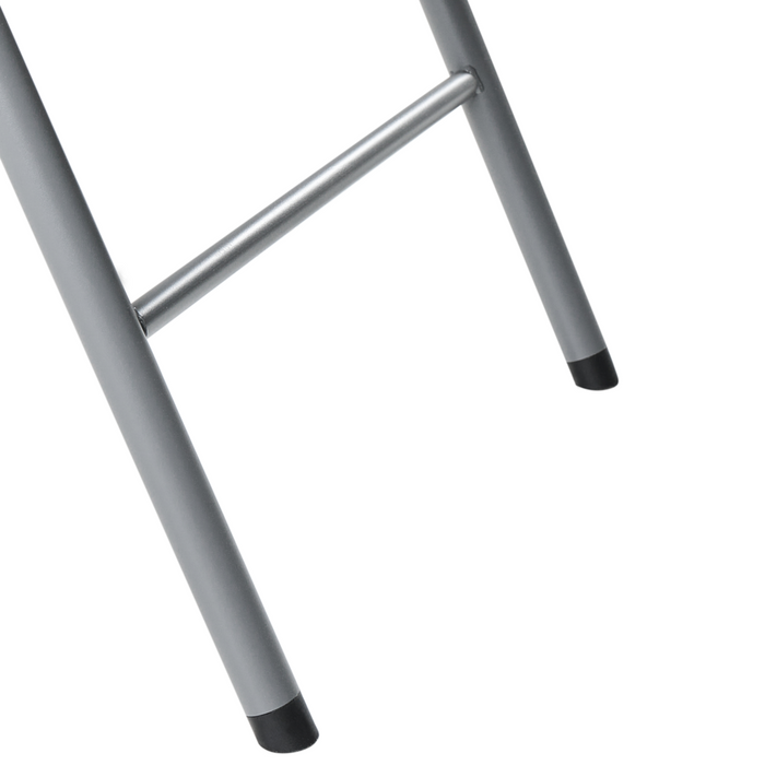 Set di 2 sedie da giardino in materiale sintetico bianco per esterni senza braccioli Stile moderno