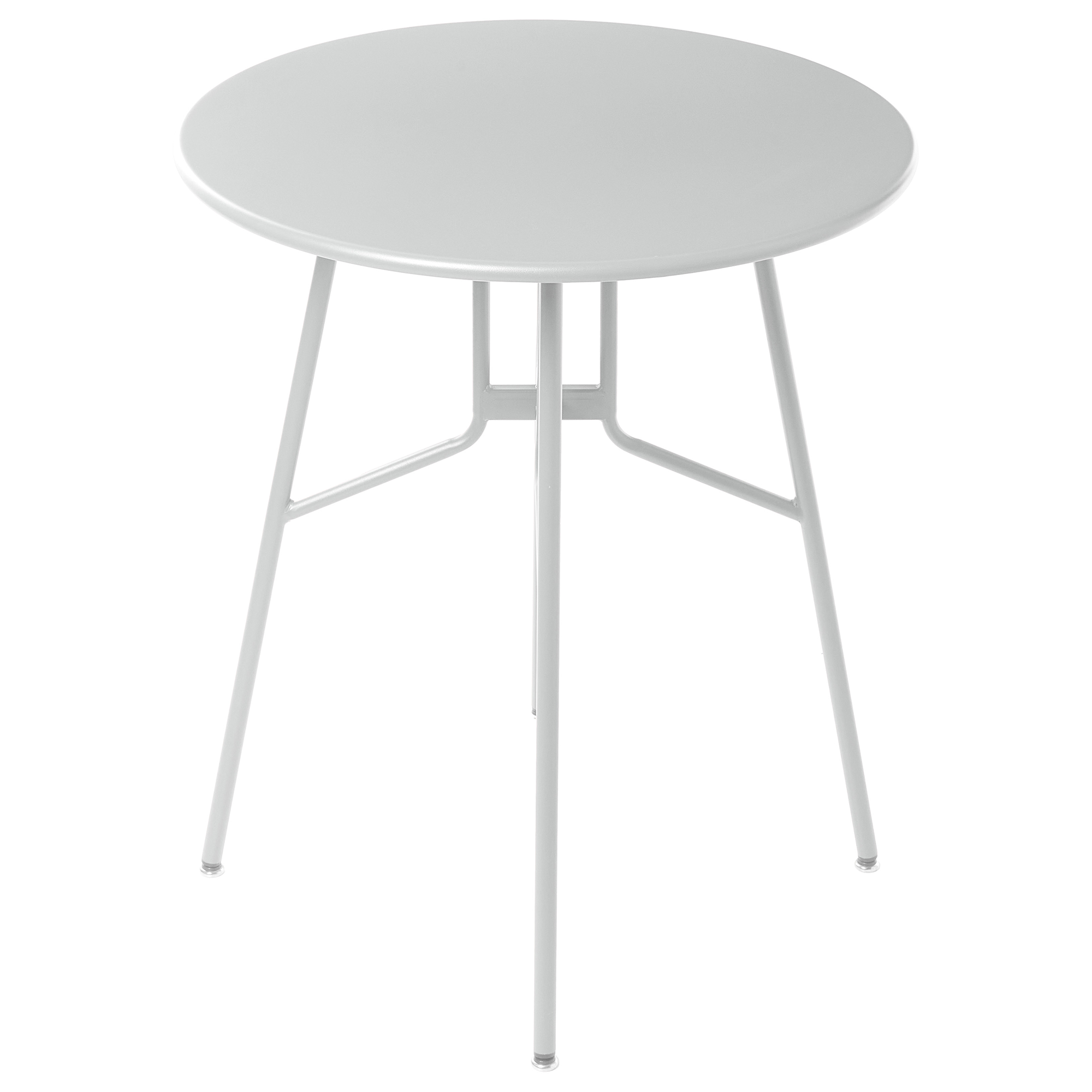 Tavolo da pranzo da giardino in ferro grigio metallo rotondo ø 64 cm Design moderno per esterni