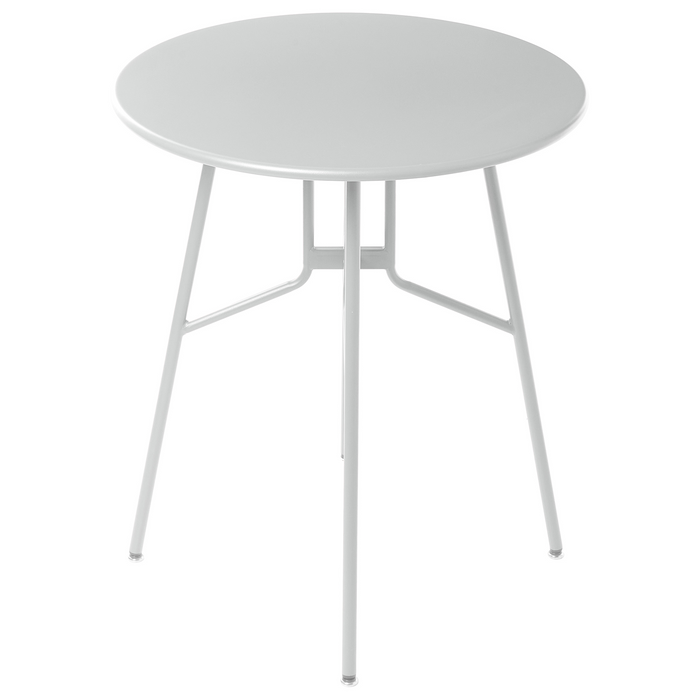 Tavolo da pranzo da giardino in ferro grigio metallo rotondo ø 64 cm Design moderno per esterni