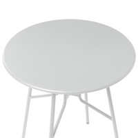 Tavolo da pranzo da giardino in ferro grigio metallo rotondo ø 64 cm Design moderno per esterni