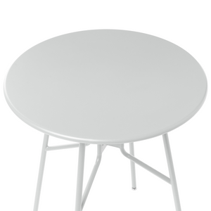 Tavolo da pranzo da giardino in ferro grigio metallo rotondo ø 64 cm Design moderno per esterni