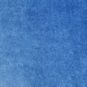 Pouf ottomano in velluto blu poggiapiedi rotondo Glam