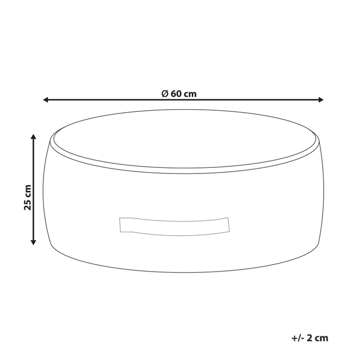 Pouf rotondo moderno in velluto per soggiorno e camera da letto marrone chiaro stile glamour