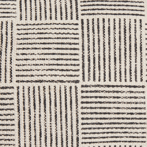 Pouf ottomano grigio in tessuto, poggiapiedi quadrato stile retrò boho