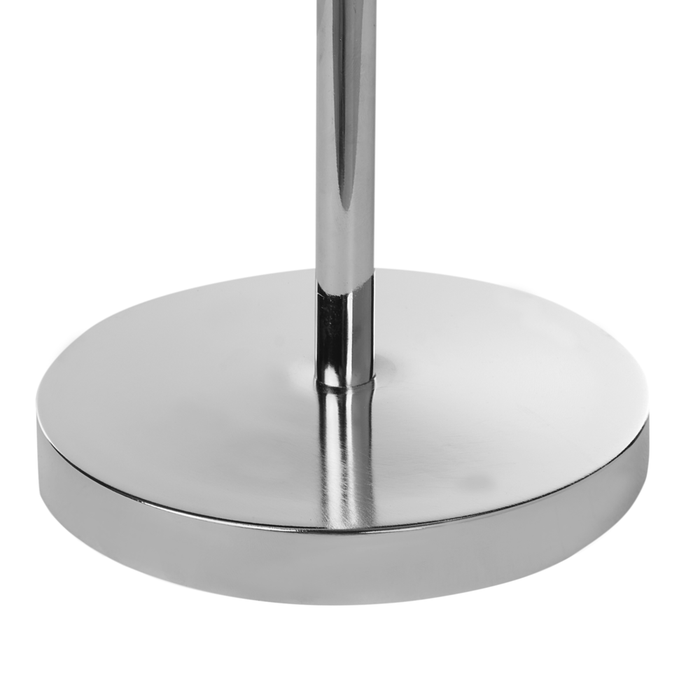 Specchio da tavolo illuminato in metallo argentato ø 20 cm con luci LED d'ingrandimento bifacciali