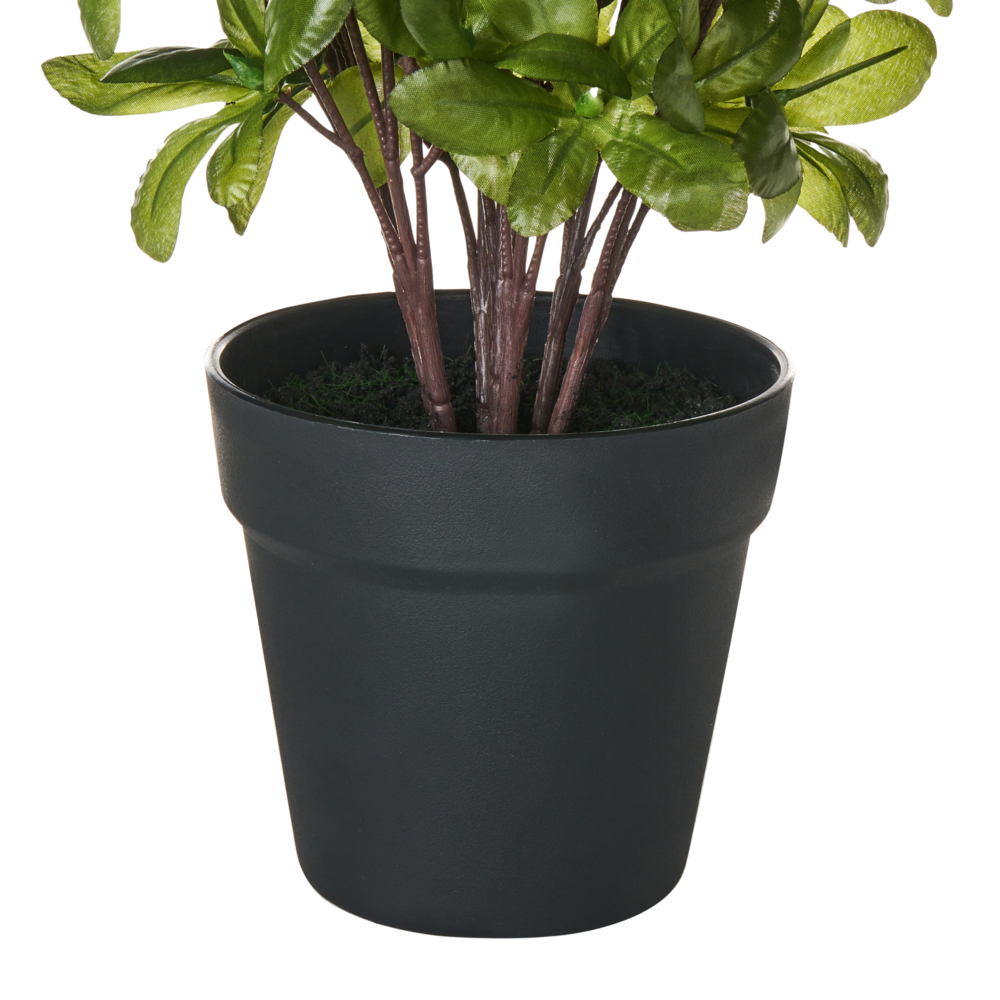 Pianta decorativa in Materiale Sintetico bianco 122 cm Accessorio per interni