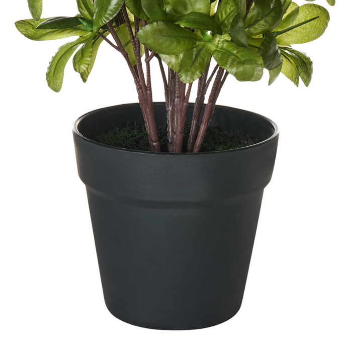 Pianta decorativa in Materiale Sintetico bianco 122 cm Accessorio per interni