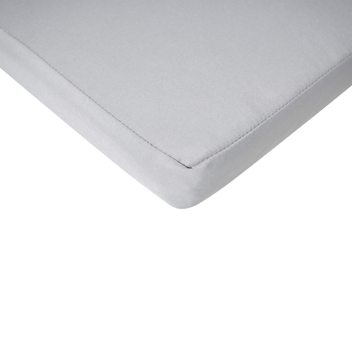 Set di 2 sedie in legno di acacia e cuscini grigio chiaro pieghevoli in stile rustico resistente ai raggi UV