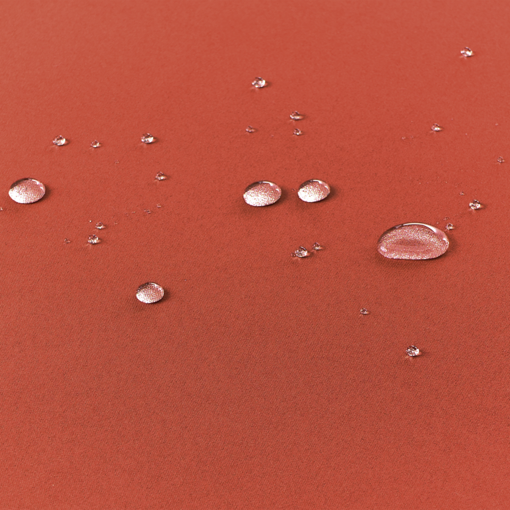 Set di 2 sedie in legno di acacia e cuscini rosso pieghevoli in stile rustico resistente ai raggi UV