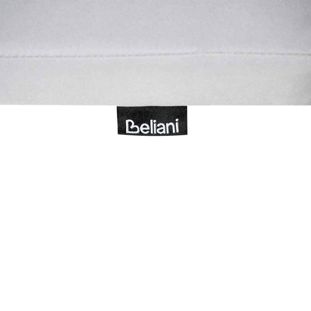 Set di 2 sedie da giardino rustiche in legno d'acacia naturale e cuscini grigio chiaro regolabili e pieghevoli per esterni con braccioli in stile rustico