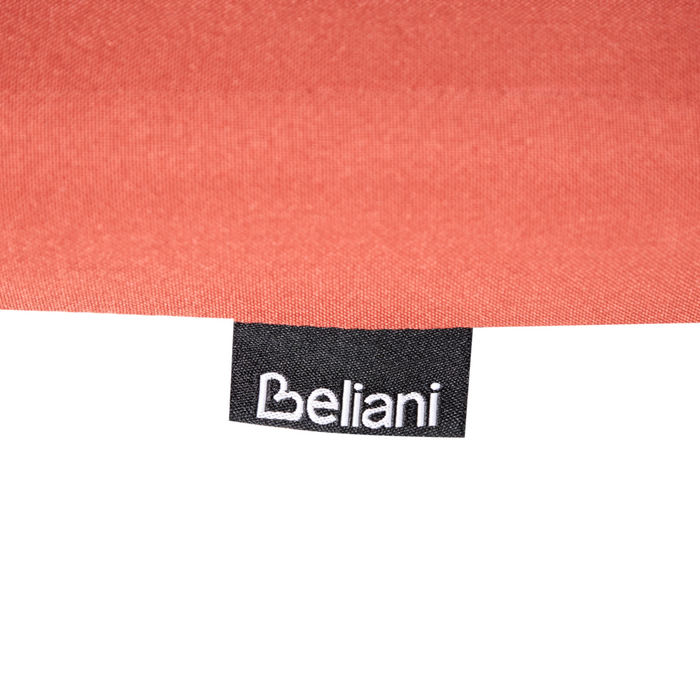 Set di 2 sedie da giardino rustiche in legno d'acacia naturale e cuscini rosso regolabili e pieghevoli per esterni con braccioli in stile rustico