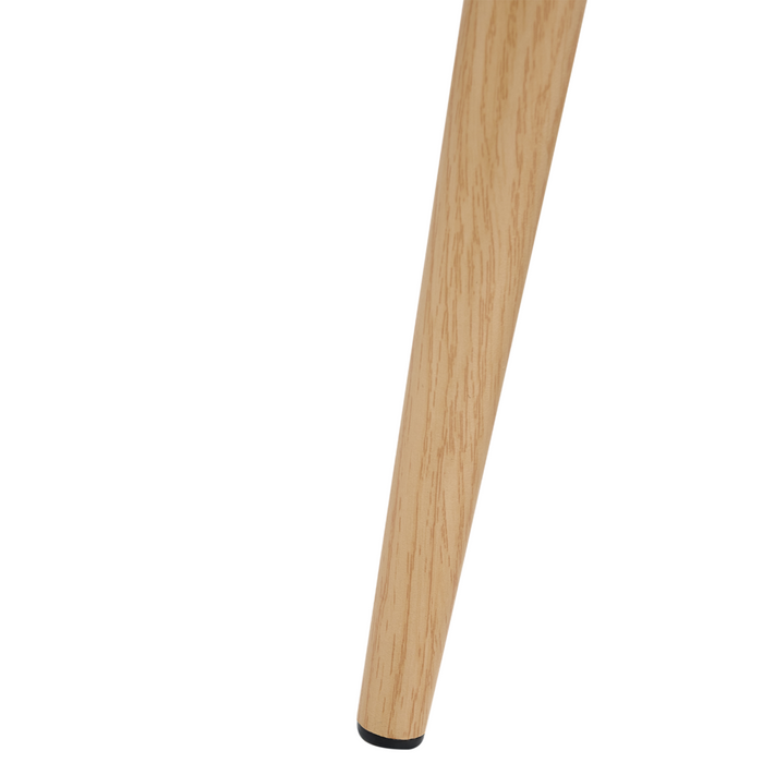 Set di 2 sedie da pranzo Struttura in tessuto bianco Seduta in velluto a coste Design moderno senza braccioli