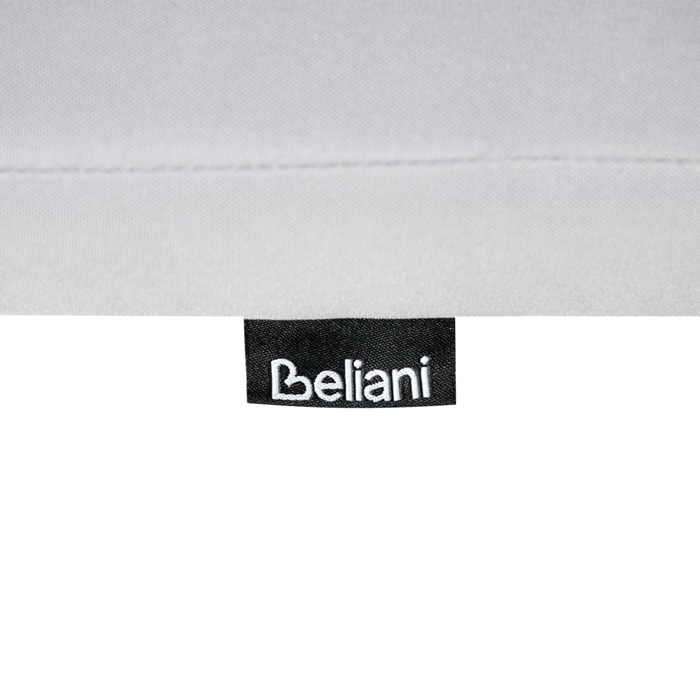 Set da pranzo da giardino a 6 posti in legno di acacia e sedie pieghevoli con cuscini grigio chiaro regolabili per esterni in stile country