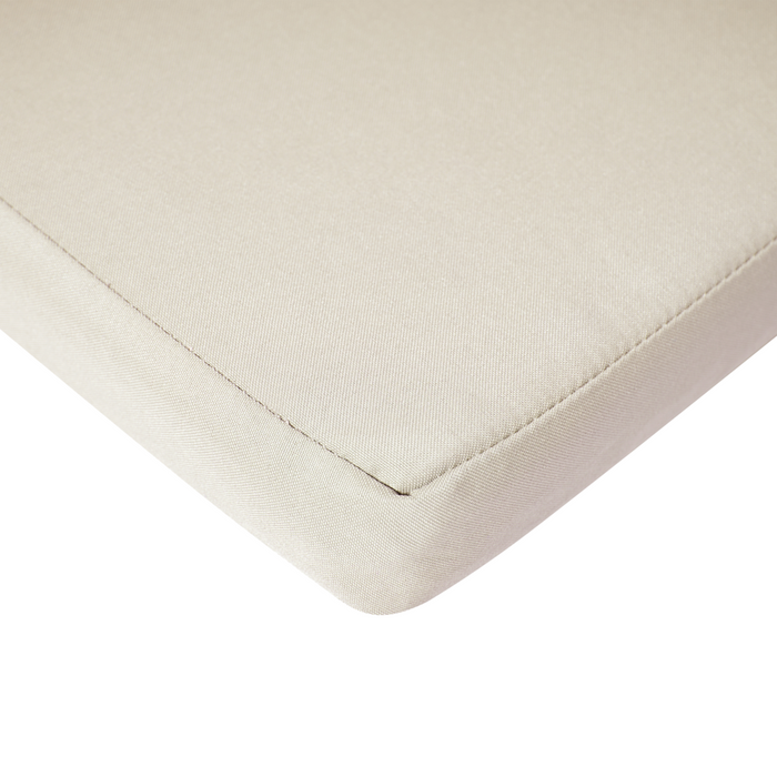 Set da pranzo da giardino a 6 posti in legno di acacia e sedie pieghevoli con cuscini tortora regolabili per esterni in stile country