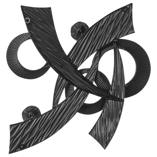 Decorazione da parete in metallo Oro Decorazione da parete Arte Moderna Opere d'arte contemporanea d'accento in metallo Stile Glam