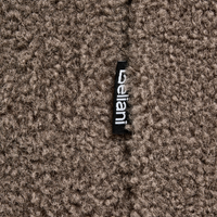 Letto singolo imbottito bouclé grigio tortora senza testiera rete a doghe 90 x 200 cm stile minimale