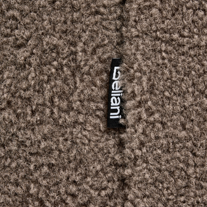 Letto singolo imbottito bouclé grigio tortora senza testiera rete a doghe 90 x 200 cm stile minimale