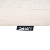 Set da bistrot da giardino Tavolo in legno di acacia 2 sedie con cuscini beige pieghevole resistente ai raggi UV