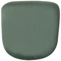 Sedia A Dondolo Velluto Verde Scuro Gambe In Metallo Pattini In Legno Moderni