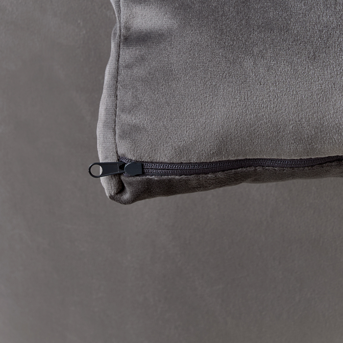 Sedia A Dondolo Velluto Grigio Gambe In Metallo Pattini In Legno Moderni