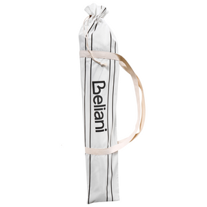 Ombrellone giardino tessuto nero e bianco palo in legno faggio 150 cm Ombrellone esterno rotondo giardino retrò inclinabile resistente ai raggi UV