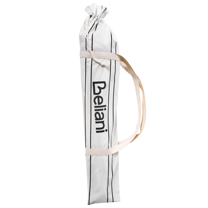 Ombrellone giardino tessuto nero e bianco palo in legno faggio 150 cm Ombrellone esterno rotondo giardino retrò inclinabile resistente ai raggi UV