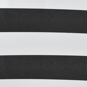 Ombrellone da giardino a baldacchino a righe bianche e nere in legno di betulla 245 cm resistente agli agenti atmosferici