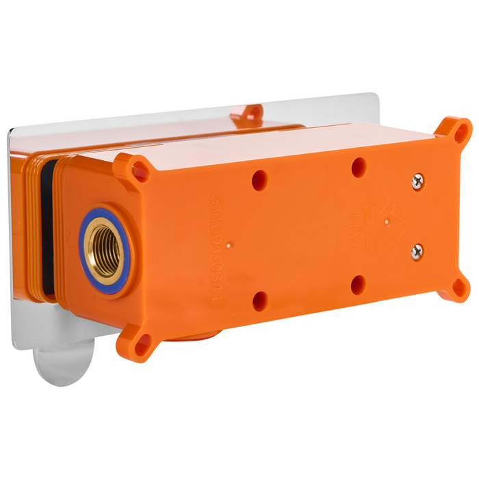 Rubinetto miscelatore per lavabo a parete in ottone argentato monocomando