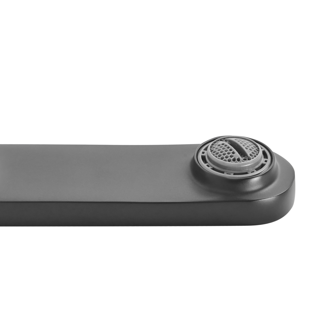 Rubinetto miscelatore per lavabo a parete in ottone nero monocomando