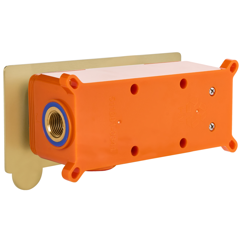 Rubinetto a parete in ottone con finitura oro monocomando bagno elegante