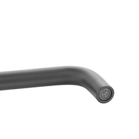 Rubinetto miscelatore per lavabo a parete in ottone nero monocomando bagno elegante