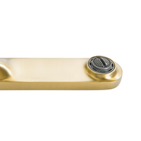 Miscelatore monocomando a parete per lavabo in ottone oro stile elegante