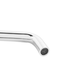 Rubinetto miscelatore in ottone per lavabo a parete monocomando Argento