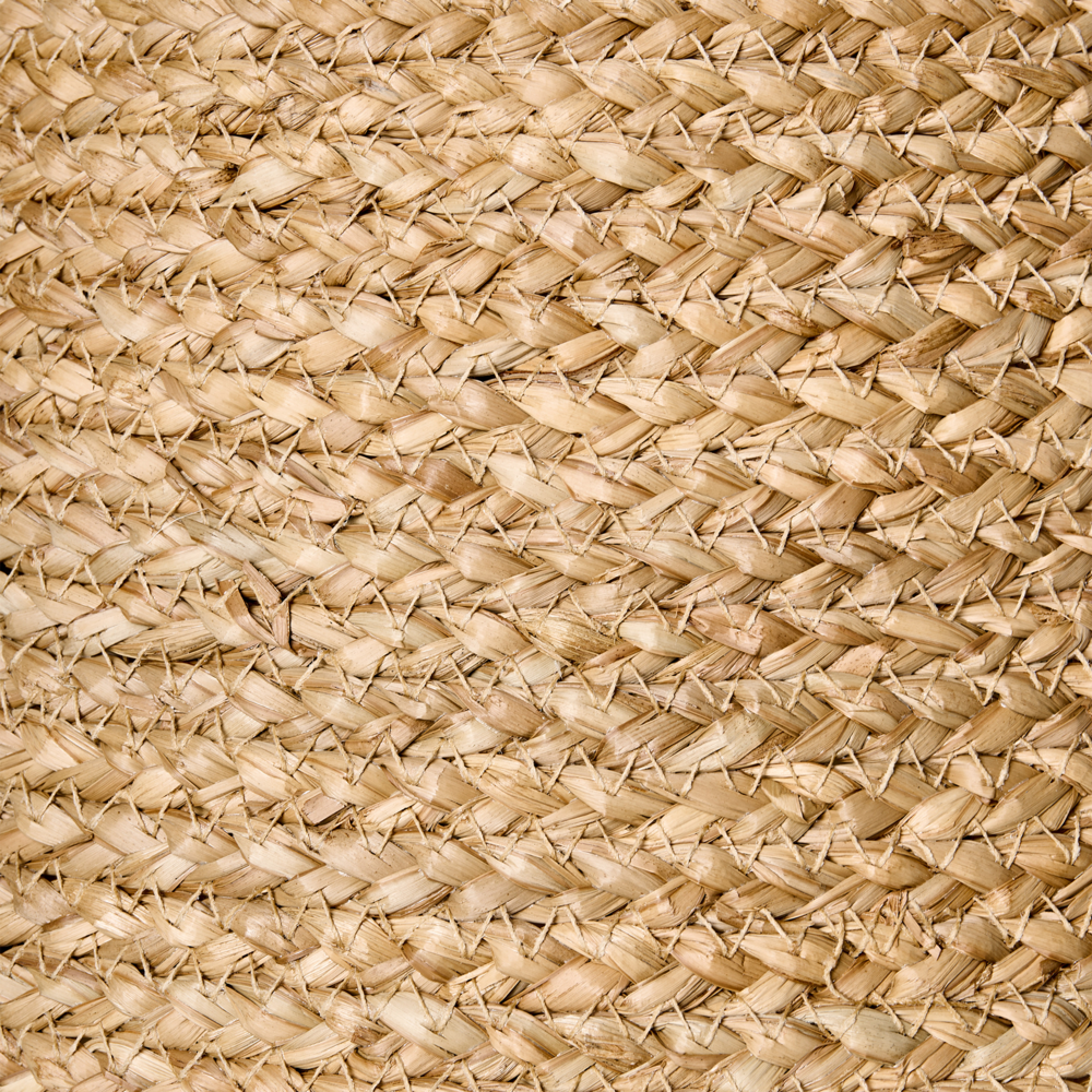 Lampada a sospensione in giacinto d'acqua naturale e fibra di banano intrecciata in stile bohémien, fatta a mano