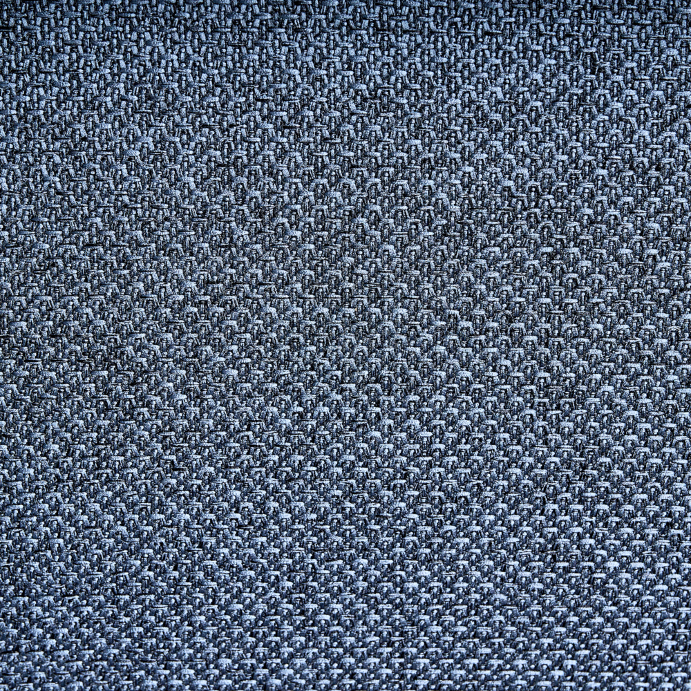 Divano a 2 posti imbottito in tessuto blu scuro legno gambe nere imbottito arredi da salotto