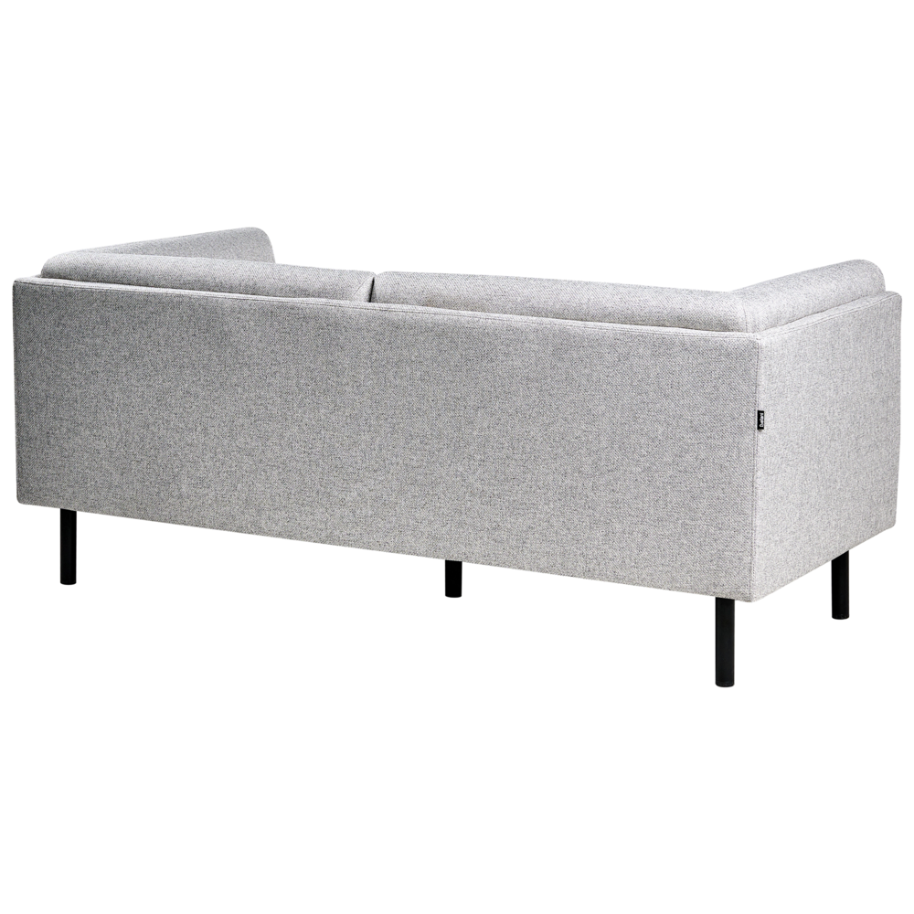 Set di divani imbottiti a 5 posti in tessuto grigio chiaro stile elegante