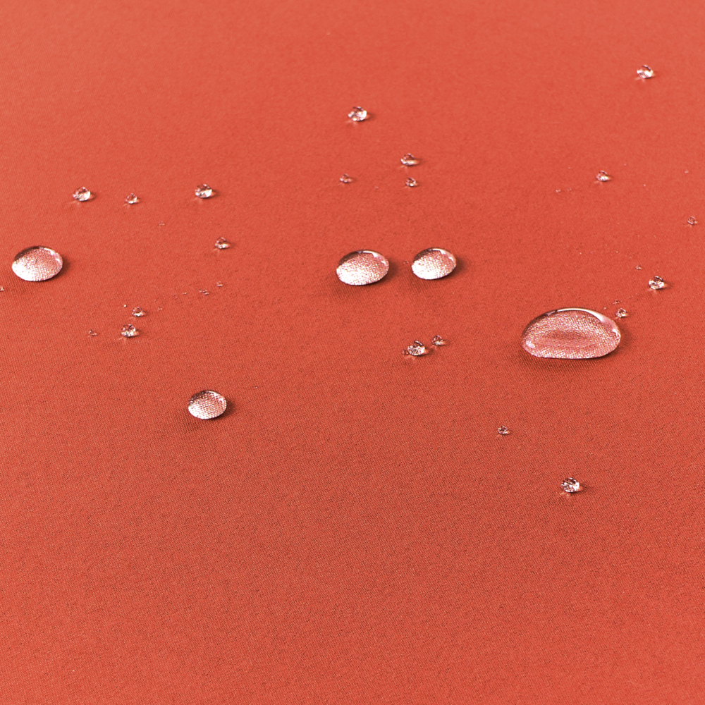 Cuscino per lettino prendisole rosso in poliestere resistente ai raggi UV con lacci e cuscino poggiatesta spesso