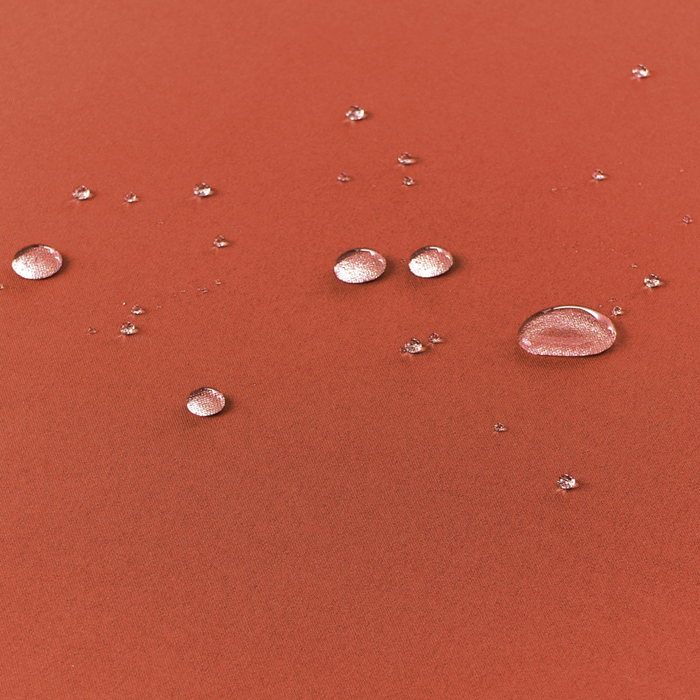 Set di 2 cuscini per sedute e schienale da esterno con lacci rosso stile elegante giardino