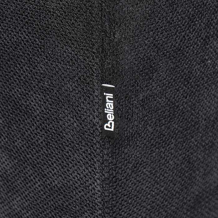 Divano a 3 posti imbottito nero in tessuto poliestere metallo nero gambe arredi da salotto