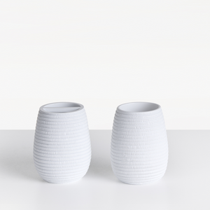 Set di accessori per il bagno bianco stile elegante